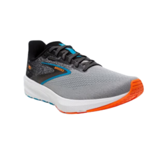 ZAPATILLAS BROOKS RUNNING LAUNCH 10 HOMBRE SPEED NEUTRAL BLACK GREY ORANGE CLOWN FISH (019) - comprar online