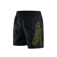 MALLA NATACIÓN SHORT SPEEDO BOOM LOGO 16 WATERSHORT HOMBRE NEGRO LIMA (568) - SOLO NATACIÓN