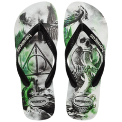 OJOTAS HAVAIANAS HARRY POTTER HOMBRE BRANCO PRETO (0128)