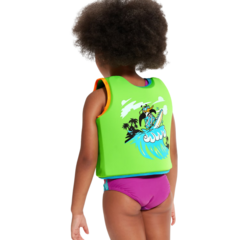 CHALECO SALVAVIDAS SPEEDO PRINTED NATACIÓN INFANTIL VERDE NEGRO CELESTE (069) - comprar online