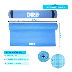 Colchoneta Yoga Mat 2.0 DRB Lisa 4mm celeste