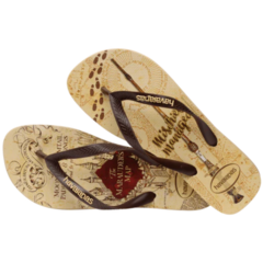 OJOTAS HAVAIANAS HARRY POTTER HOMBRE BRANCO DOURADO (0570) en internet