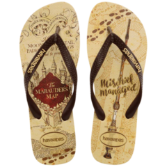 OJOTAS HAVAIANAS HARRY POTTER HOMBRE BRANCO DOURADO (0570)