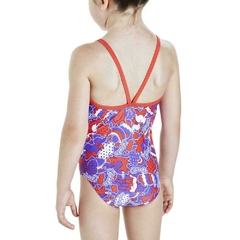 ENTERIZA SPEEDO INFANTIL FANTASY BEATS BOW SEA SQUAD NIÑA ROSA AZUL (463) - tienda online