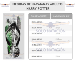 OJOTAS HAVAIANAS HARRY POTTER HOMBRE BRANCO DOURADO (0570)