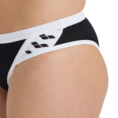 Imagen de MALLA BIKINI NATACIÓN ARENA MUJER ICONS CROSS MAXLIFE ECO BLACK WHITE (501)