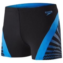 MALLA BOXER NATACIÓN SPEEDO CHEVRON SPLICE HOMBRE ENDURANCE+ NEGRO AZUL (558) - comprar online