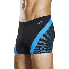 MALLA BOXER NATACIÓN SPEEDO CHEVRON SPLICE HOMBRE ENDURANCE+ NEGRO AZUL (558) - SOLO NATACIÓN