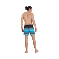 MALLA SHORT NATACIÓN SPEEDO WATERSHORT PLACEMENT LEISURE 16 NEGRO AZUL (558) en internet