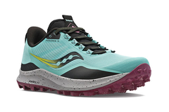 ZAPATILLAS SAUCONY MUJER TRAIL RUNNING PEREGRINE 12 PISADA NEUTRAL COOL MINT ACID - tienda online