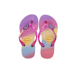 OJOTAS HAVAIANAS KIDS SLIM GLITTER II NIÑAS ORIGINALES PINK LEMONADE ROSE (2139)