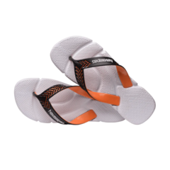 HAVAIANAS POWER 2.0 HOMBRE WHITE BEGONIA ORANGE (9870) - comprar online