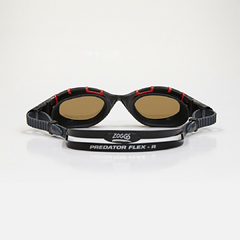 ANTIPARRAS NATACIÓN ZOGGS PREDATOR FLEX POLARIZED ULTRA RED BLACK en internet