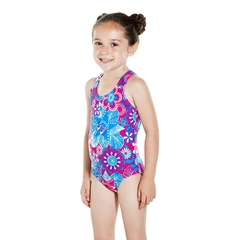 ENTERIZA SPEEDO INFANTIL FANTASY FLOWERS SEA SQUAD NIÑA ROSA AZUL (463) - comprar online