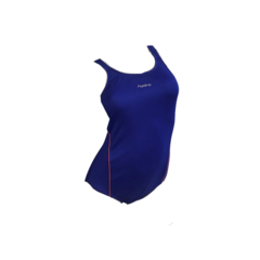 ENTERIZA NATACIÓN HYDRO JUNIOR SOLID 20 LISA AZUL NARANJA - comprar online