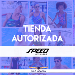 MALLA CALZA LISA SPEED ANTICLORO ART 9036 JUVENIL NIÑOS NEGRO - SOLO NATACIÓN