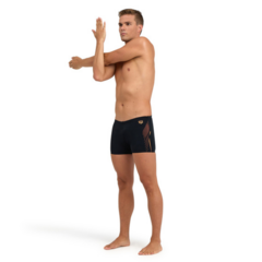 MALLA BOXER NATACIÓN ARENA SWIM GRAPHIC HOMBRE MAXLIFE ECO BLACK NESPOLA (530) - comprar online