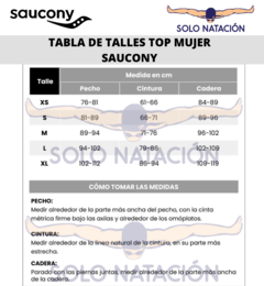 TOP DEPORTIVO MUJER SAUCONY SKYROCKET FITNESS CITRON YELLOW - SOLO NATACIÓN