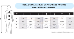 TRAJE NEOPRENE MARES STEAMER MANTA 2.2 MM HOMBRE - SOLO NATACIÓN