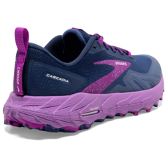 ZAPATILLA BROOKS CASCADIA 17 MOUNTAIN TRAIL RUNNING MUJER NAVY PURPLE VIOLET (449) - tienda online