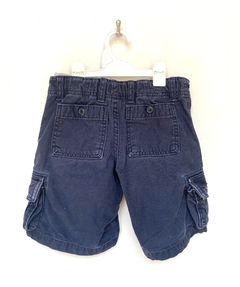 4A | GAP | SHORT GAbardina AZUL (TIPO CARGO) CON BOLSILLOS AL COSTADO - comprar online