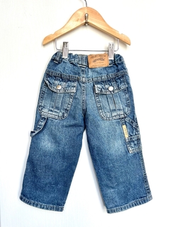 PLAY | L (9/12m AMPLIO) | Cheeky | jean azul carpintero cintura ajustable - comprar online