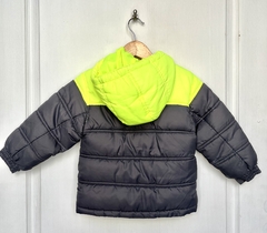 2A | Nike | campera abrigo capucha gris oscuro amarillo fluo interior polar - comprar online