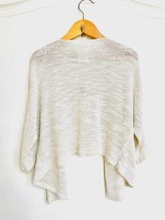 PLAY(*) | 5A | Zara | saquito tejido hilo blanco dorado abierto - comprar online