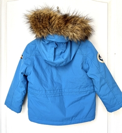 2A | Napapijri | campera abrigo impermeable azul capucha piel desmontable - comprar online