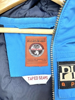 2A | Napapijri | campera abrigo impermeable azul capucha piel desmontable en internet