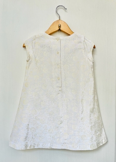 2A | Mimo | vestido invierno pana blanco flores crema - comprar online