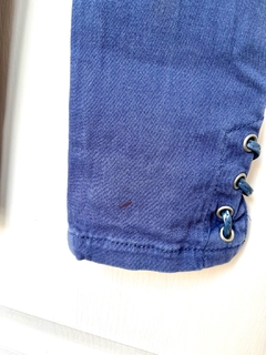 PLAY | 6A (corto) | Yamp | pantalon azul marino roturas en rodillas cordones en botamangas en internet