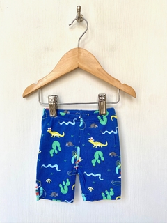 6m | Carter's | pijama 2 piezas remera short azul estampado cactus rodeo check size - comprar online