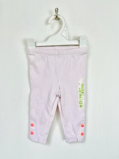 3m | CARTER´S | Pantalon rayado blanco y rosa