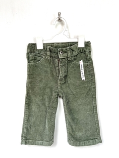 M (6/9m) | cheeky baby | pantalon corderoy verde oscuro
