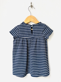 PLAY | 3/6m | Lefties | vestido manga corta azul marino rayas blancas - comprar online