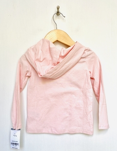 NUEVO | 2A | carters | remera manga larga y capucha rosa "KIND" - comprar online