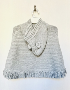 18-24m | baby gap | poncho tejido gris con capucha - comprar online