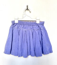 2-3 años | JoJo Maman Bebé | Pollera de corderoy lila con 4 botones en la cintura - comprar online