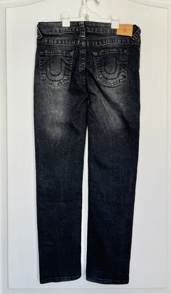 10 | true religion | jeans recto negro jaspeado - comprar online