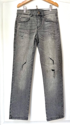 PLAY | aprox 10A | Sisley | jean Eco recicle gris diseño roturas negras cintura ajustable