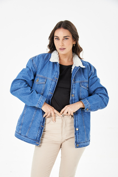 CAMPERA CON CORDERITO OVERSIZE- EVEREST - STRIVEN JEANS