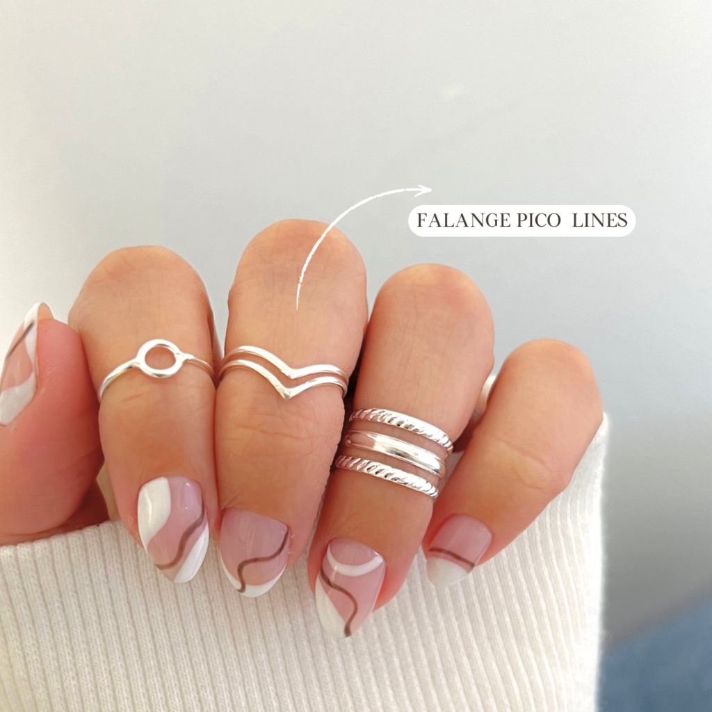 falange pico lineas PLATA 925 Calabria Store