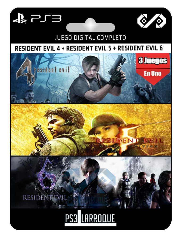 Combo Resident Evil 10 em 1 PS3 - MSQ Games