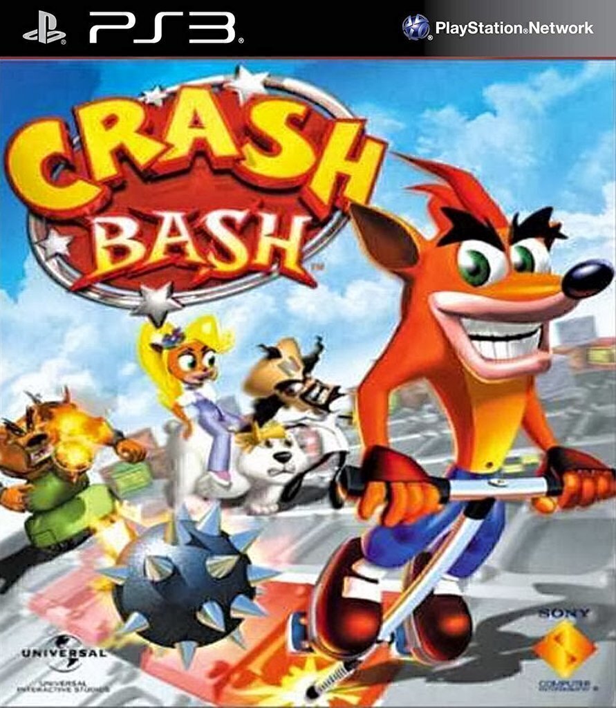 Crash bash crash bandicoot playstation 2, juego, videojuego