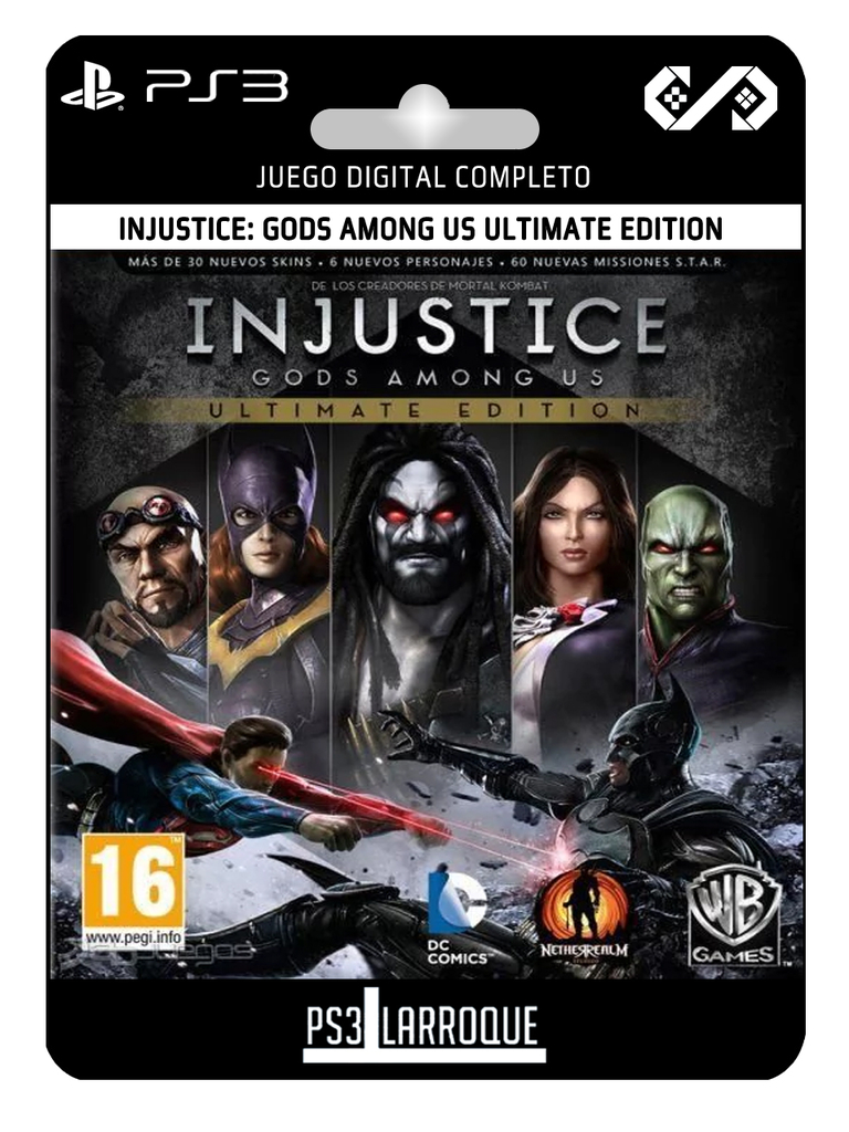 Injustice: Gods Among Us Ultimate Edition Ps3 Mídia Digital -  kalangoboygames