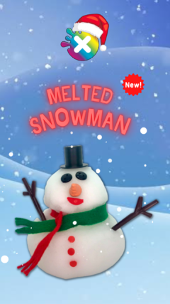 Slime Icee Melted Snowman - DIY na internet