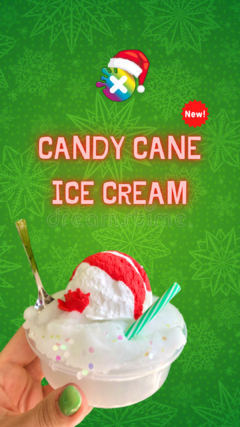 Slime Hybrid Candy Cane Ice Cream - DIY - comprar online