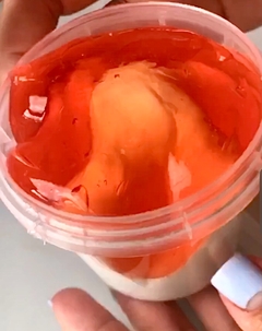 Slime Hybrid Clay + Clear Grapefruit Sundae na internet
