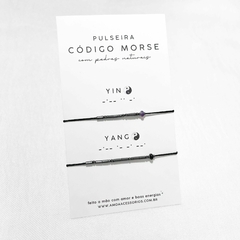 pulseira código morse | Yin Yang